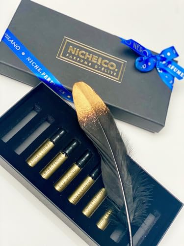 Eau de Parfum DISCOVERY KIT Cigno Nero Milano. Il cofanetto contiene tutte le fragranze della linea Cigno Nero Milano. Estratti di Profumo di nicchia da 2 ml ciascuna.