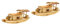 BESTonZON 2 Stück Markise Bootsmodell Desktop Boot Holz Basteln Bootsornament Bootsförmiges Boot Aus Holz Basteln Kreative Holzboot Dekoration Miniatur Bootsmodell Holzboot