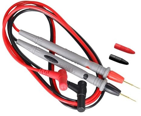 EUZUXU Puntali Multimetro, 1000 V/20 A, Sonde di Cavo Multimetro, Puntali per Tester Multimetro in Silicone Adatto per Multimetro