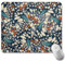 razliubit Tapis de souris vintage carré en tissu abstrait pour ordinateur portable de bureau, base en caoutchouc antidérapant, tapis de bureau rétro pour ordinateur à domicile, 25 x 30 cm