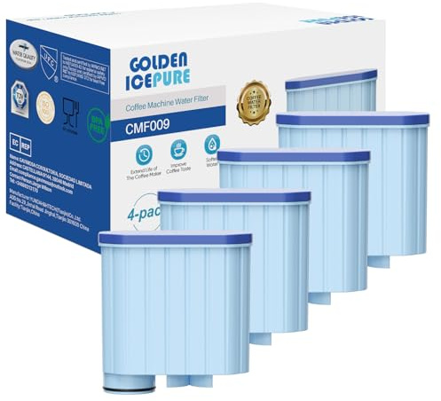 GOLDEN ICEPURE Kaffeemaschinen-Wasserfilter für Philips AquaClean, 4er Pack | Ersatz für Philips AquaClean CA6903/10, CA6903/22 & CA6707/20 – verlängert die Standzeit Ihrer Kaffeemaschine.