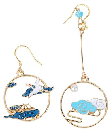 ANDRESLAD Elegant Women's Earrings Vintage Chinese Design Fashion Ear Clips Eardrop Long-lasting Fashion Jewelry