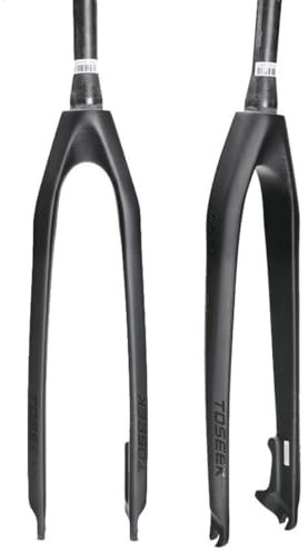 Mountain Bike Forcella Rigida 26 27,5 29 Forcella Anteriore in Carbonio Completa per Bici da Corsa 1-1/2'' Tubo Conico Forcella Hard De Freno A Disco 9 * 100mm QR(Tapered_29IN)