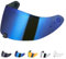 JQF Gear Visiera Casco Moto per EXO R420,Visiera per Casco Moto,Sostituzione della Visiera della Lente del Casco del Parabrezza del Motociclo per Il Casco Integrale (Blu)