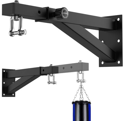 IMAYCC Support de Sac de Frappe Professionnel, Support de Sac de Boxe réglable, Support Mural Robuste pour Sac de Frappe, Support de Sac de Frappe pour la Maison ou la Salle de Sport, pour Sac de