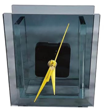 MagiDeal Desktop Vase Clock Tabletop Dekor modern, Wohnkultur leicht, Verzierung, dekorative Uhr für Esszimmerregal Schlafzimmer, Grau