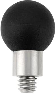 Briny River Adaptateur à boule de 17 mm fileté 6,35 mm - 20 pour téléphone portable compatible avec le support GPS Garmin et le bras à double prise de 17 mm, compatible avec les supports RAM