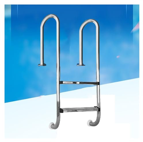 Échelle De Piscine, Échelle De Piscine Creusée, Marches De Piscine en Acier Inoxydable avec Rampes, for Piscine, Salle De Bain, Parc Aquatique(2 Steps)