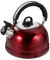 CIYODO Hervidor Inoxidable con Silbato Tetera Silbadora de Hemisférico Inducción Color Vino Ergonómico Limpiar