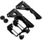 Laikoutd Foldable Bracket Desktop Extension Board Computer Mount Plate Extender Arm Stand Keyboard Hand Folding Table