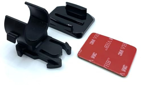 Bike Light Mount for Round Lights. GoPro Mount Compatible. Bike Helmet Light Mount. Strong Adhesive Pad Included. Flashlight Mount 23-35mm Torch Mount