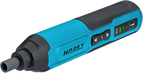 HAZET Akku-Stabschrauber 9230B-2, 1/4 Zoll (6,3 mm) Sechskant, 4 V / 2 Ah | 4 V / 2 Ah, Abtrieb 1/4 Zoll (6,3 mm) Sechskant hohl, 4 V, 2 Ah, 290 g, Lösemoment max 5 Nm, Drehmomentbereich max.: 5 Nm