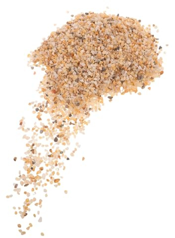 DECOMELODY Zierkies für Aquarium 500g Kleiner Sandsteine aus Natürlichem Dekorationsstein für Süß und Meerwasseraquarien Pflegeleicht und Vielseitig für Aquarienlandschaft