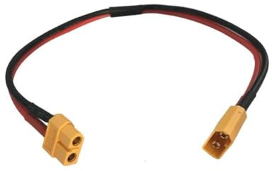 URPIZY Rallonge de batterie pour vélo électrique - 30 cm - 14 AWG - Avec fiche XT60 (femelle/mâle) - Pour batteries de vélo électrique - Noir/rouge/jaune