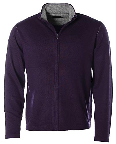 JETTE J.J. Men JOOP Strickjacke Strick Jacke Merrinowolle Kaschmir Lila L