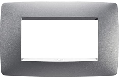 Gewiss Gw16104 Vt One Chorus Plaque, 4-Titanium