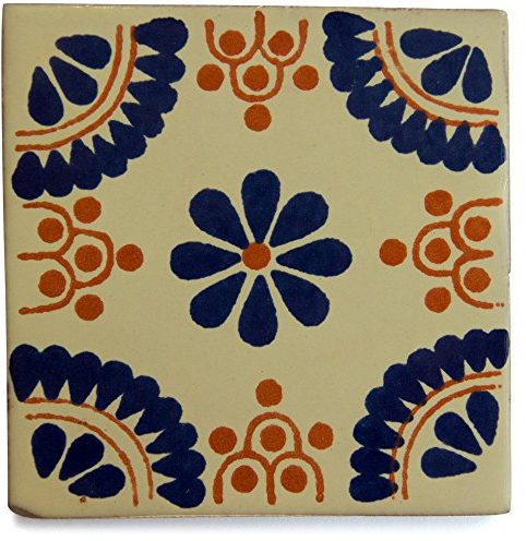 Tumia LAC Mexikanischen Handgemachten Talavera, 10.5cm Fliesen - Einzelfliese