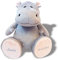 Hippo Plüschtier Nilpferd individuell Bestickt 30cm hoch | Stofftier personalisiertes Geschenk mit Name, Geburt, Geburtstag