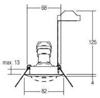 Brumberg 36304070 36304070 Einbauleuchte Halogen GU10 50W Weiß