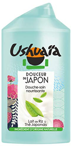 Ushuaïa - Bagnoschiuma Dolcezza del Giappone, nutriente, al latte di riso e tè giapponese, 250 ml