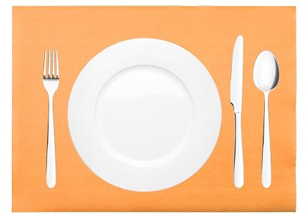 Sovie HORECA Tischset in Curry/ORANGE aus Linclass Airlaid, 40 x 30cm, 100 Stück, ideal für warme, lebendige Tischdekoration, Partys, Sommerfeste, Frühstück, Platzdeckchen Platzset Platzmatten