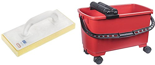 Connex Reibebrett Ku. 14x31cm Hydro-Schw. + Fliesen-Rollenwaschset 22l