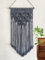 Winterdemoon Handgemachte Baumwolle Home Decor Makramee Wandbehang Grau