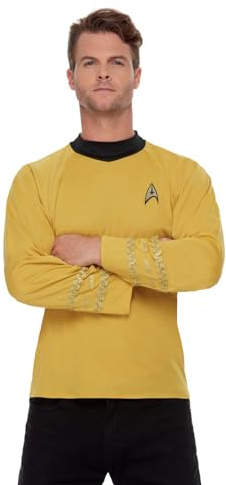 Smiffys Herren Smiffys Officially Licensed Star Trek, Original Series Command Uniform Smiffys Offiziell lizenzierte Star Trek, Original Series Command Uniform