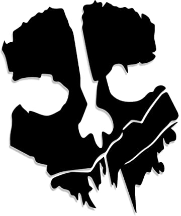 Decus Call of Duty Ghost XL 0124 (schwarz) // Sticker OEM JDM Style Aufkleber