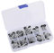 Dilwe Angelrute Spitzenring Rutenring SIC-Magnetring Metall Angelrutenführungen Spitzenringe Fish Tackle Zubehör Kit 54 Stück