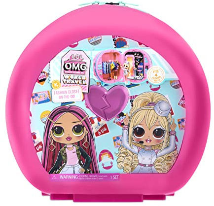 L.O.L. Surprise! Closet On-The-Go-Rollkoffer mit Accessoires & Kulissen-Für 4 Modepuppen & Accessoires-Tolles Geschenk für Kinder ab 4 Jahren 576044