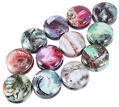 Artibetter 12 Stück Metalldosen Kerzendose Gebäckdosen Plätzchendose Keksdose Kerzengläser mit Deckel Mini Teedose Süßigkeiten Boxen Kerzenherstellung DIY Schmuck Vorratsdose Party Favor