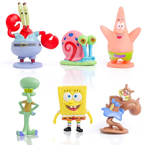 Tortendeko Geburtstag,6Pcs 3D Mini Figuren Tortendeko Party Kuchen Dekoratives Set,Actionfiguren Spielzeug,Kuchen Dekoration Lieferungen Kinder Geburtstags Cupcake Topper,Geschenk für Kinder