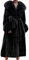 nicticsi Damen Kunstpelz Mantel Winter Lange Warme Cardigan Parka mit Kapuze Faux Fur Kunstfell Jacke Teddy Coat Winterjacke Steppjacke B Schwarz XXL