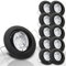 trendlights24 Decora Decken Einbaustrahler flach 35 mm 230V 10er Set - LED Spots je 5W Warmweiß 400lm austauschbar - Schwarz matt schwenkbar 68 mm