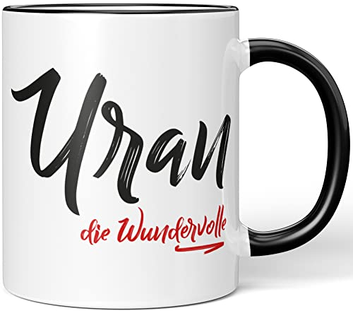 JUNIWORDS Tasse, Uran, die Wundervolle, Schwarz (5306263)