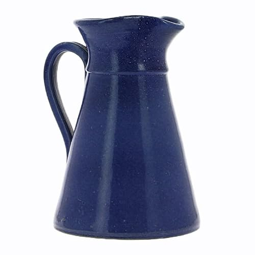 Pichet à anse en grès bleu 1L - Poterie Turgis - Made in Calvados