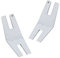 2 Stück Knopf Abstandsplatte, Multifunktional Nähwerkzeug Knopfblatt Hump Jumper Nähfüße 413105601 Kompatibel mit Husqvarna Viking Nähmaschine (Weiß)
