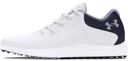 Under Armour Charged Breathe 2 - Zapatos de golf sin pinchos para mujer, (101) White/Midnight Navy/Celeste, 38 EU
