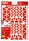 APLI Kids 102607 - Aufkleber Dreieck mit abziehbarem Klebeband, 720 Aufkleber, 6 Farben, Rot, Grün, Schwarz, Gelb, Rosa, Blau