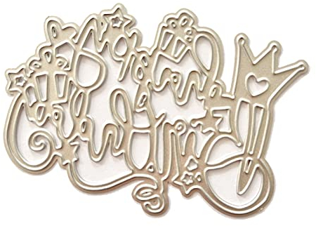 Metall-Stanzformen für Geburtstagskrone, Prägeschablone, Stanzformen für Kartenherstellung, Scrapbooking, Papierhandwerk, DIY-Vorlage, Form