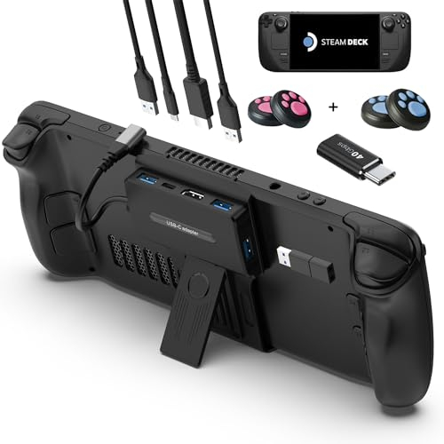 YCBUENO Docking Station 5 in 1 USB Hub with 4K@60Hz,3 USB Ports,USB-C 100W PD,Steam Deck Accessori per Steam Deck Accessori per Valve steam deck/Rog Ally/Switch/Legion Go