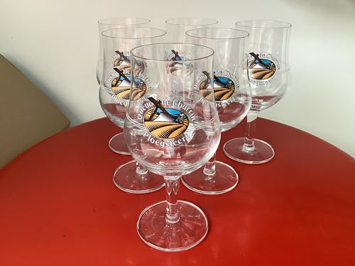 Lot de 6 verres à bière queue de charrue 25cl verre neuf