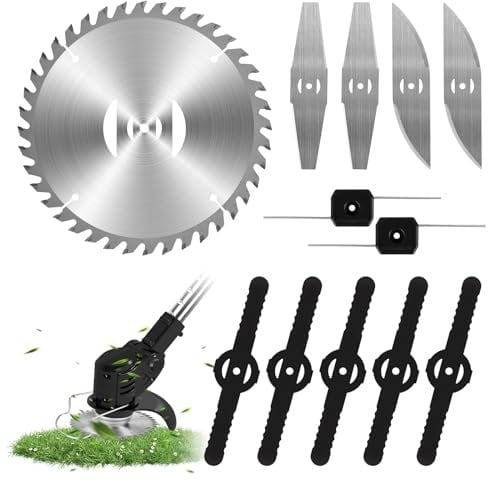 Cordless Strimmer Replacement Metal Blades, Grass Strimmers Spare Stainless Steel Blade, Garden Strimmers Accessories
