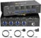 KVM Switch HDMI 4 Ports 8K@60Hz, KVM Switch 4 PC 1 Monitore 4K@144Hz für 4 PC Teilen 1 Monitors und 4 USB3.0-Geräte.Support Audio output und EDID Simulation,mit DC12V-Netzadapter und 4 USB 3.0-Kabel
