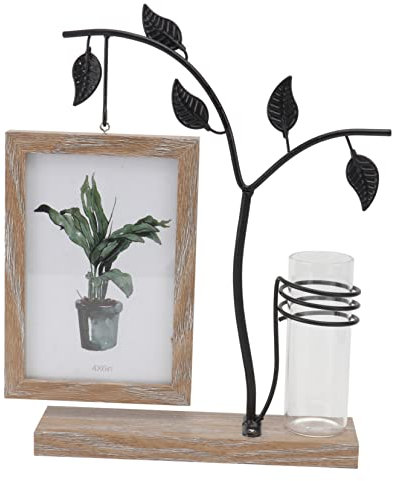 RORPOIR Fotorahmen Im Nordischen Stil Hydroponischer Bilderrahmen Doppelseitiger Fotohalter Für Die Dekoration Im Home-office