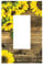 Lichtschalter, Lichtschalter, Sonnenblume, Landhausstil, 1-Gang, 1-Gang, 1-Gang, Lichtschalter, Wandplatte, Abdeckung, dekorative Schalterplatte, Dekorateur, Steckdosenabdeckung
