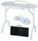 LOVEVLOGY Protable Nail Desk with Drawer,Foldable Manicure Table with Carry Bag for Professional Beauty Nail Salon,Mobile Folding Nail Technician Workstation,White