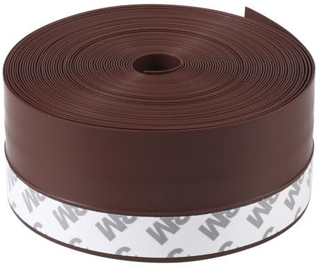 Porte Bas Joint Strip 10M x 4,5CM Autocollant sous Porte Coupe-Bise Imperméable à l'eau Isolement Anti-Bruit Silicone pour Porte Fenêtre Anti Souris Fourmi