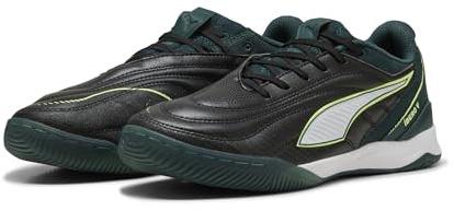 PUMA Erwachsene IBERO Futsalschuhe 40.5, Black Green Terrain Fizzy Light Yellow